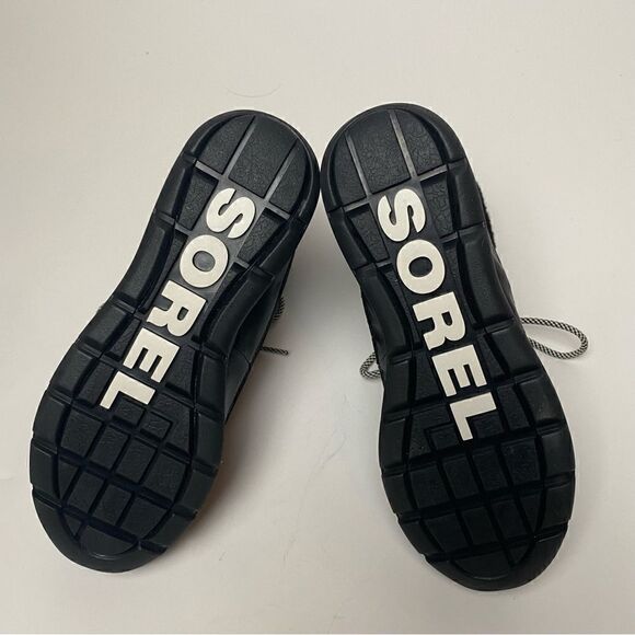 Sorel Joan Explorer Carnival Sneaker Boots Black White 9.5 - Picture 5 of 6